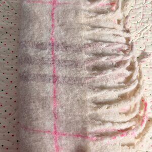 Aerie | Blanket Scarf | White/Pink/Purple | US OS